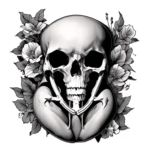 Pubic tattoo design idea