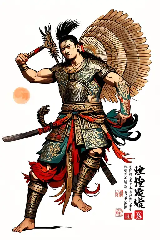 gladiator tattoo design idea