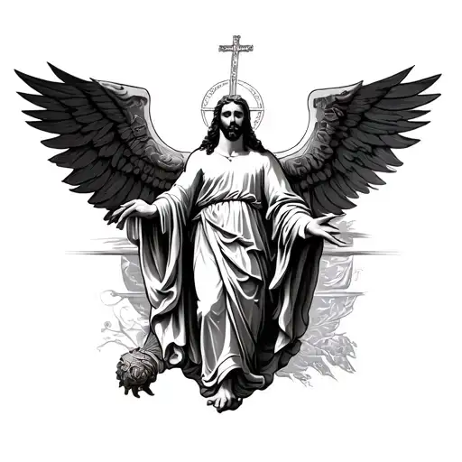 Ave Christus Rex tattoo design idea