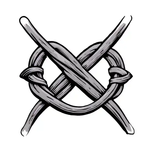 bdsm knot boarder tattoo design idea