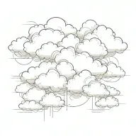 Cloud tattoo design idea