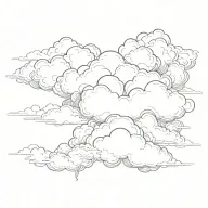 Cloud tattoo design idea
