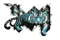 ADHD Tiger tattoo design idea