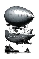 Led Zeppelin Blimp tattoo design idea