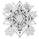 struggle ideas based tattoo design idea