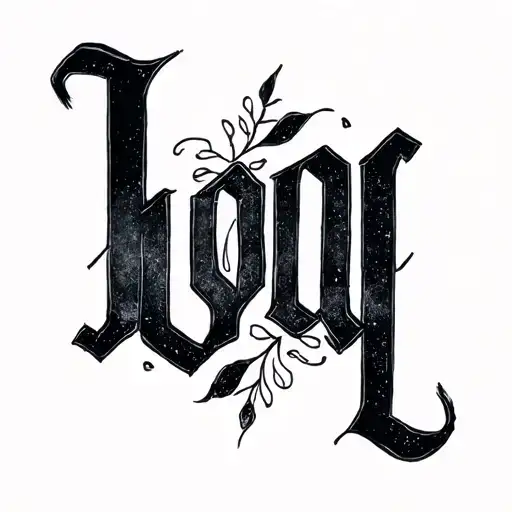 Ayala in Calligraphy cursive writing tattoo design idea