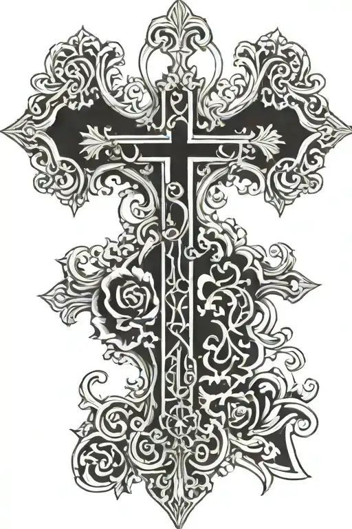 orthodox cross tattoo tattoo design idea