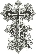 orthodox cross tattoo tattoo design idea