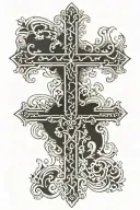 orthodox cross tattoo tattoo design idea
