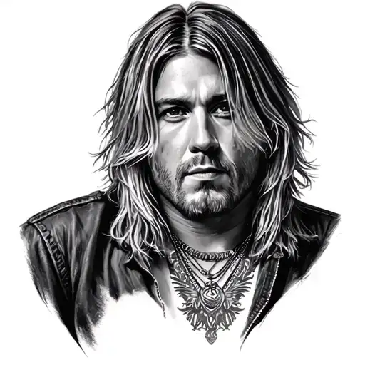 kurt cobain american tradtional american style tattoo design idea