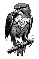 hawk eye tattoo design idea