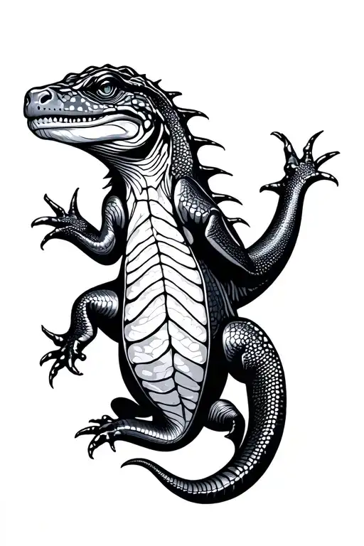 reptiles tattoo design idea