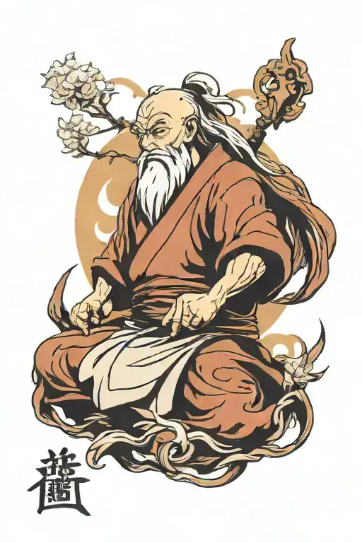 uncle iroh quote on anger tattoo design idea