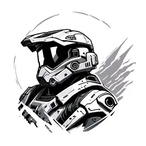 Halo Legendary tattoo design idea
