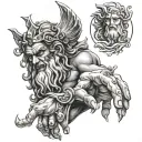 zeus poseidon and hades hand tattoo design tattoo design idea