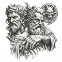 zeus poseidon and hades hand tattoo design tattoo design idea