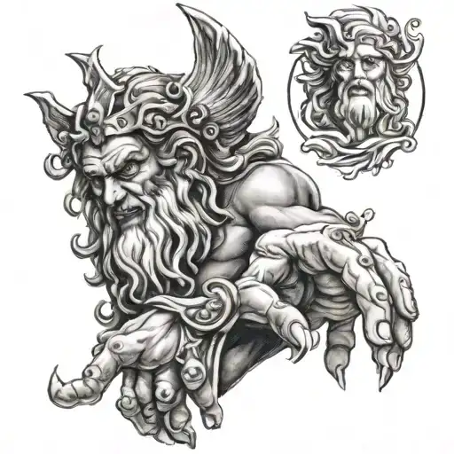 zeus poseidon and hades hand tattoo design tattoo design idea