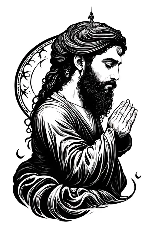 Amir Prayer tattoo design idea