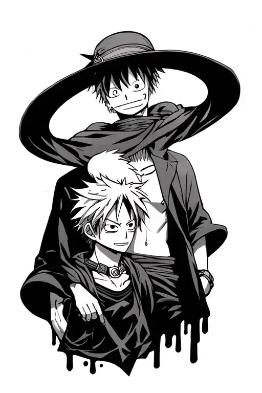 Luffy zoro and Sanji one piece tattoo design idea