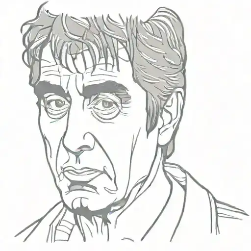 scarface Al Pacino full back tattoo tattoo design idea