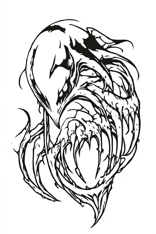 venom tattoo design idea