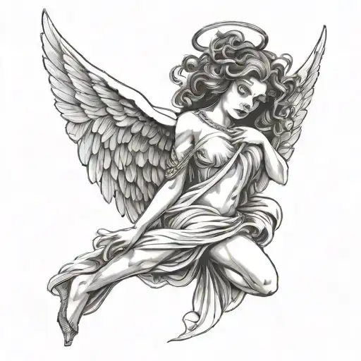 Ghetto Angel tattoo design idea