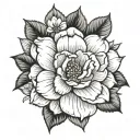 camellia flower for half sleeve tattoo design idea