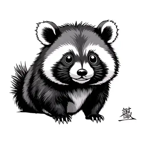 Tanuki tattoo design idea
