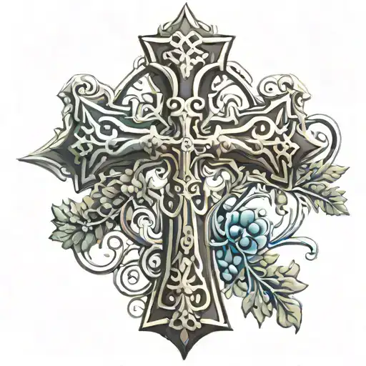 Greek Orthodox Cross tattoo design idea