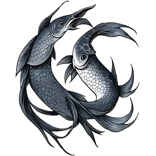 Pisces And Libra tattoo design idea