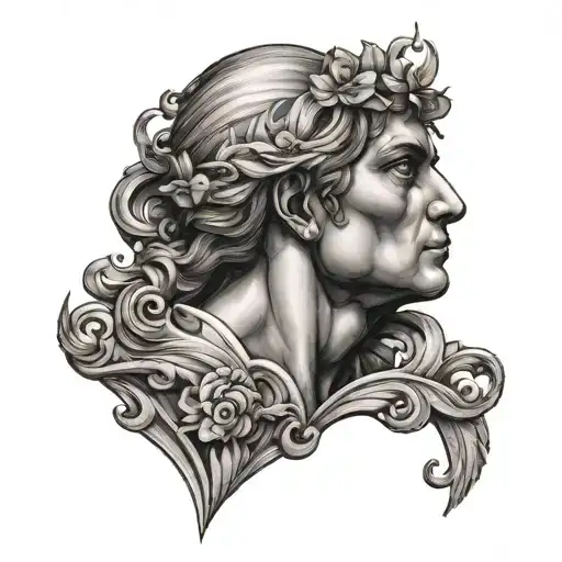 Angelos Virgo greece tattoo design idea