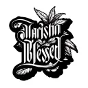 blessed text back tattoo design idea