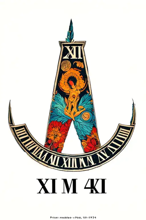1974 Roman Numerals tattoo design idea