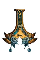 1974 Roman Numerals tattoo design idea