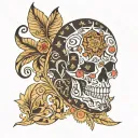 Louis Vuitton pattern tattoo design idea