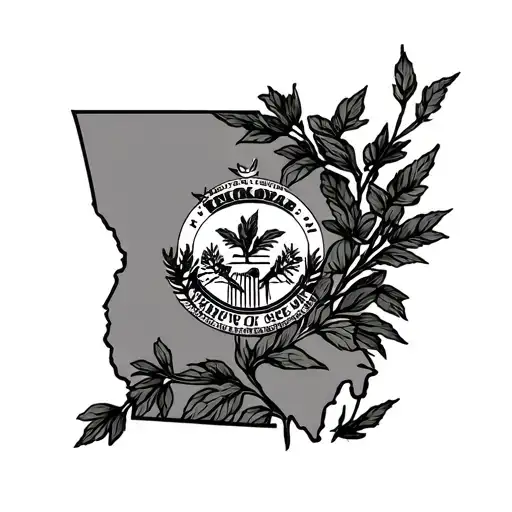 State Of Georgia tattoo design idea