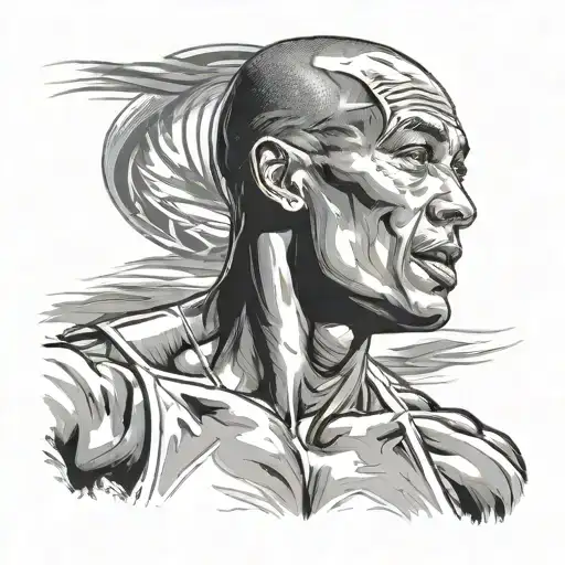 David Goggins tattoo design idea