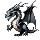 Steampunk Dragon tattoo design idea