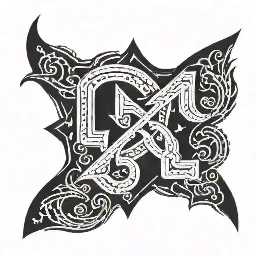 666 red in red square on black background tattoo design idea