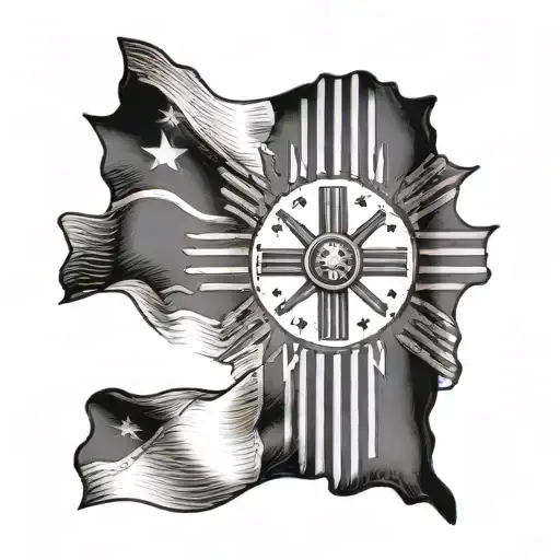 new mexico flag tattoo design idea