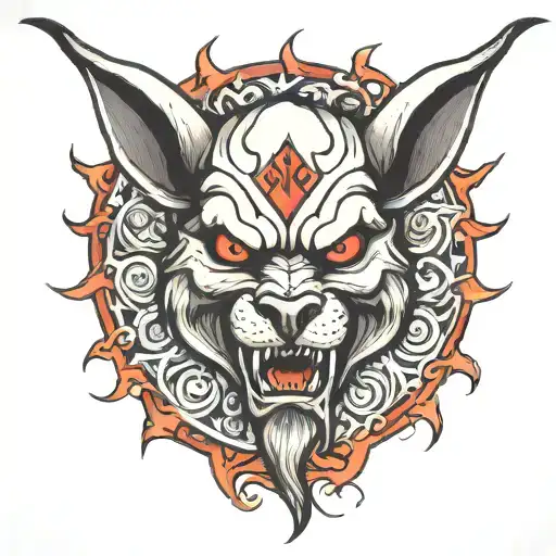 devil dogs tattoo design idea