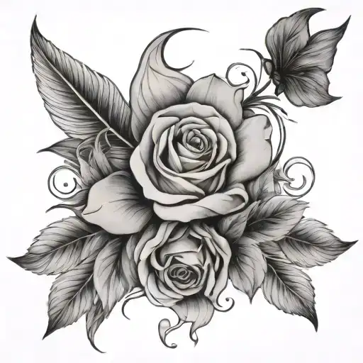 memorial piece tattoo design idea