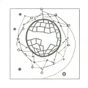 disco ball tattoo design idea