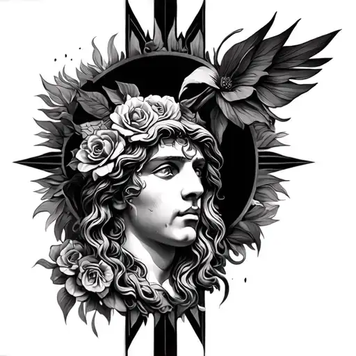 give me a highly detailed first tatto for somone who loves god tattoo design idea