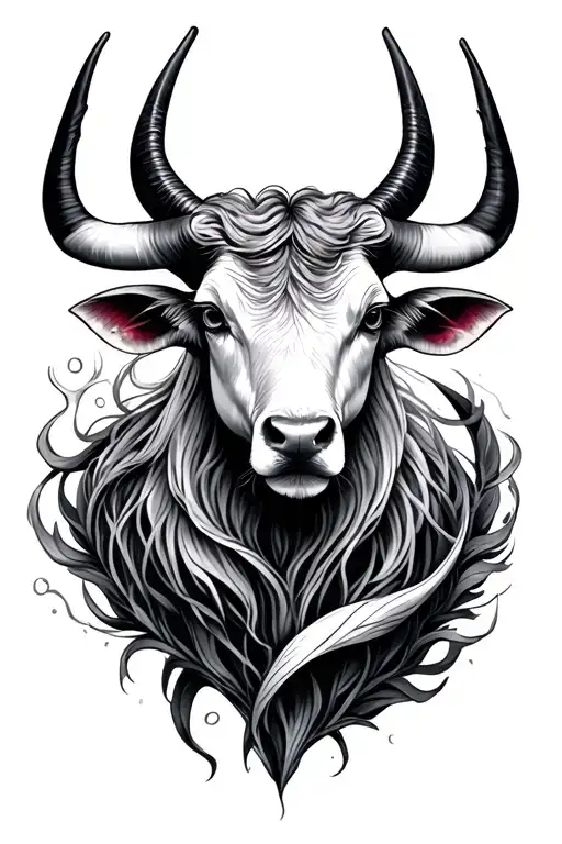 taurus, pisces, virgo, gemini zodiac sign tattoo design idea