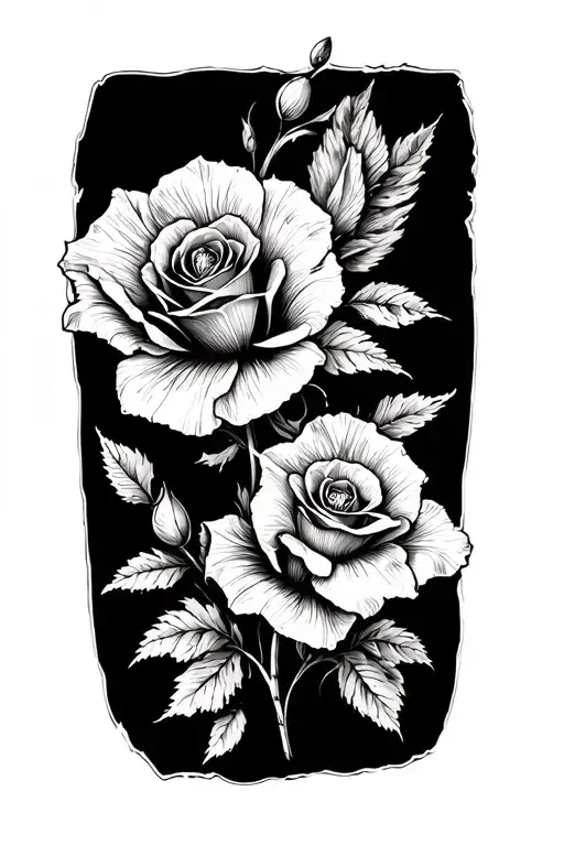 A man's sleeve tattoo on forearm. With multiple roses and a single lilly and poppy entwined together.  tattoo design idea