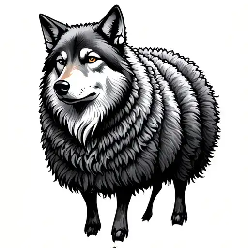 Wolf In Sheep Clothing tattoo design idea