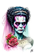 bride of frankenstein tattoo design idea