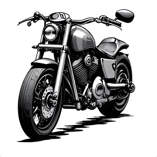 Motorbike Stitch tattoo design idea