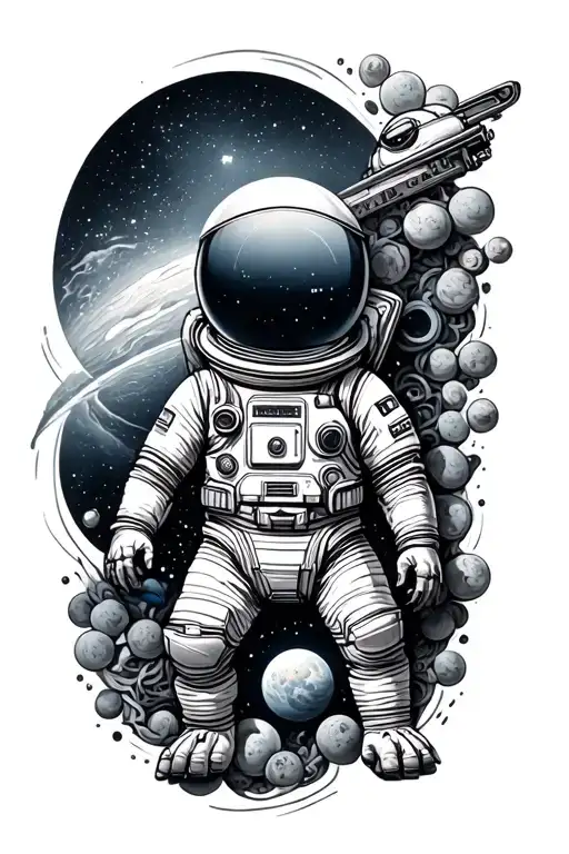 space theme tattoo tattoo design idea